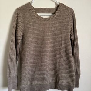 Soho Jeans Ribbed Sweater with Open Crossed Back